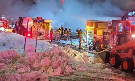 Huge fire destroys John Deere dealership in western Minnesota